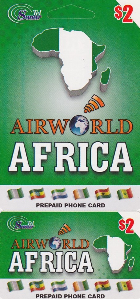 Airworld Africa $2 phone card