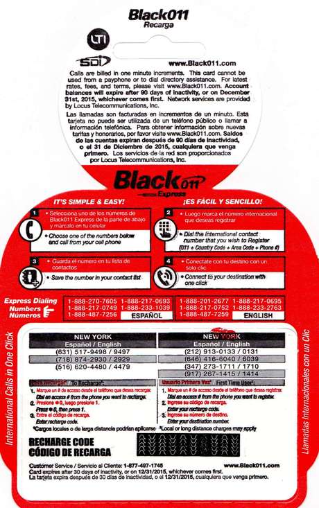 Black011 phone card back