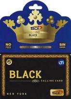 Black phone card small