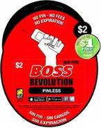 Boss Revolution $2 phone card small