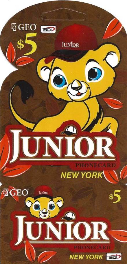 Junior phone card