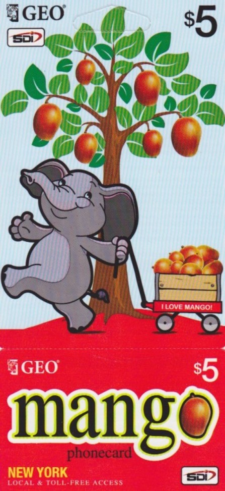 Mango phone card